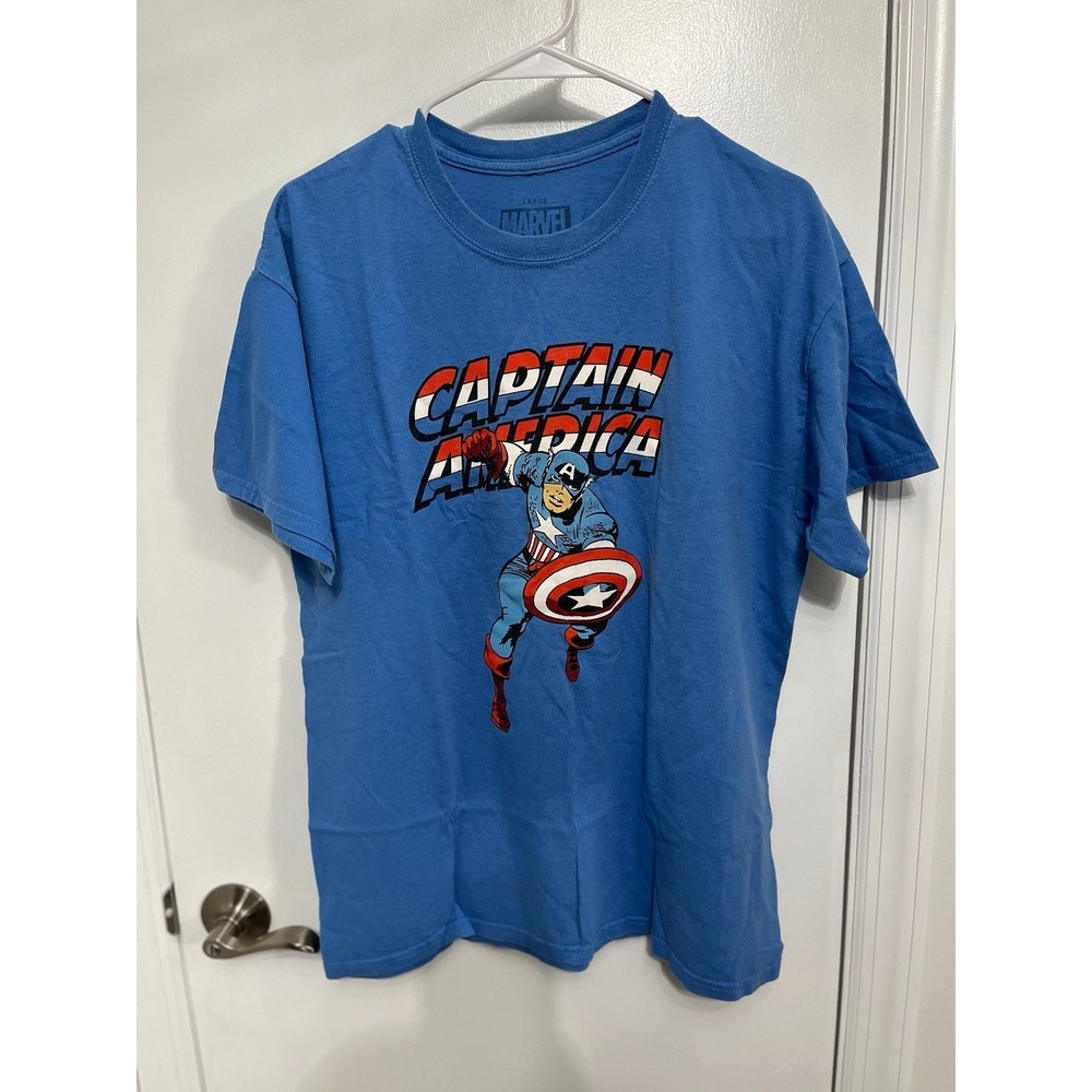 Captain America Marvel Blue‎ shirt
